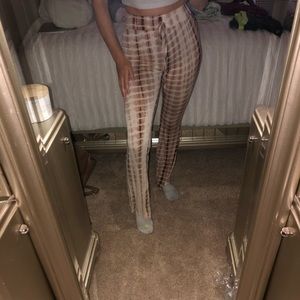 Multicolored flare leggings